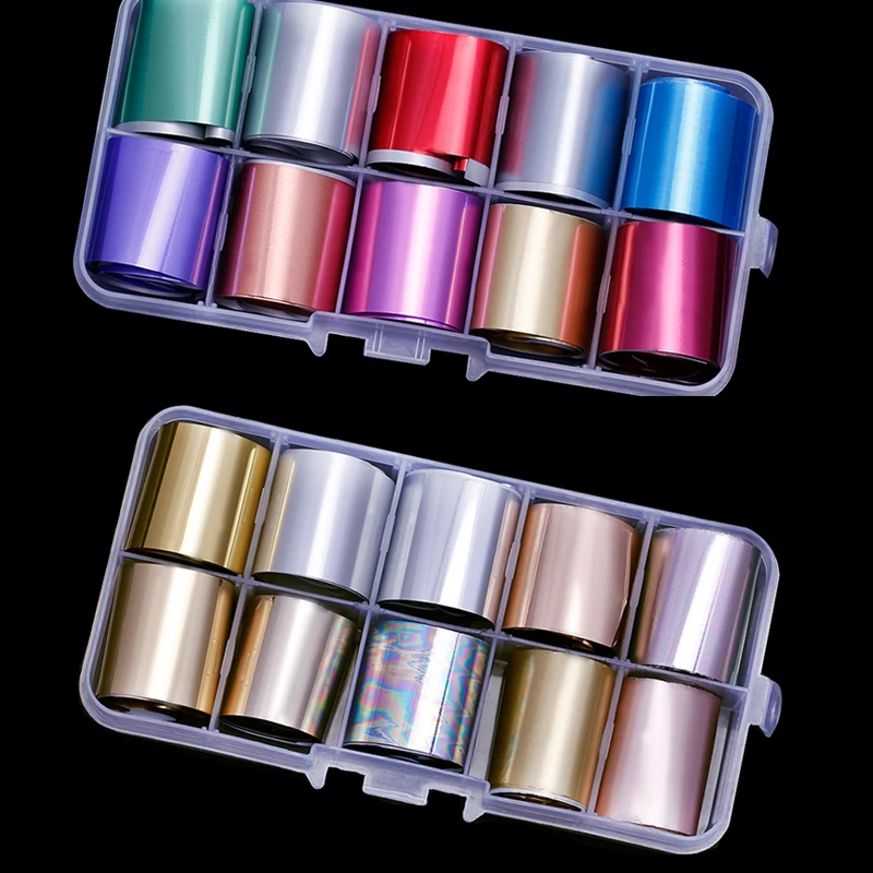 2.5*100cm Holographic Flower/Metallic Nail Foil 10 Rolls/Box (10 colors) Rose Gold Silver Nail Art Decal Foil Transfer Decals NZ
2.5*100cm Holographic Flower/Metallic Nail Foil 10 Rolls/Box (10 colors) Rose Gold Silver Nail Art Decal Foil Transfer Decals NZ