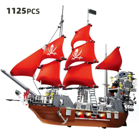 870+pcs Big Black Pearl Building Blocks Compatible with Pirates Ship Enlighten Blocks Pirates Educational Kids Toys
870+pcs Big Black Pearl Building Blocks Compatible with Pirates Ship Enlighten Blocks Pirates Educational Kids Toys