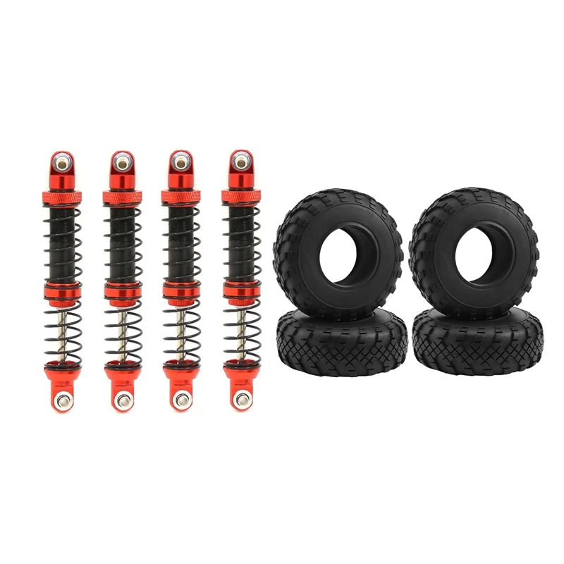 4Pcs Shock Absorbers Oil Adjustable Damper With 4PCS 1.9 Wheel Tires For 1/10 RC Crawler Car Axial SCX10 90046
4Pcs Shock Absorbers Oil Adjustable Damper With 4PCS 1.9 Wheel Tires For 1/10 RC Crawler Car Axial SCX10 90046