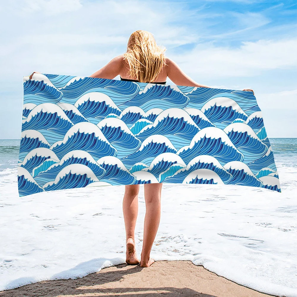 Phayon New Beach Towel Absorbent Bath Towel Wave Pattern Printing Microfiber Yoga Travel Personalized Custom Household Towel
Phayon New Beach Towel Absorbent Bath Towel Wave Pattern Printing Microfiber Yoga Travel Personalized Custom Household Towel