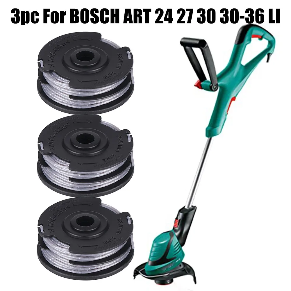 3pc Strimmer Trimmer Line Spools For BOSCH ART24 ART27 ART30 ART30-36 LI 18m Lawn Mower String Trimmer Parts
3pc Strimmer Trimmer Line Spools For BOSCH ART24 ART27 ART30 ART30-36 LI 18m Lawn Mower String Trimmer Parts