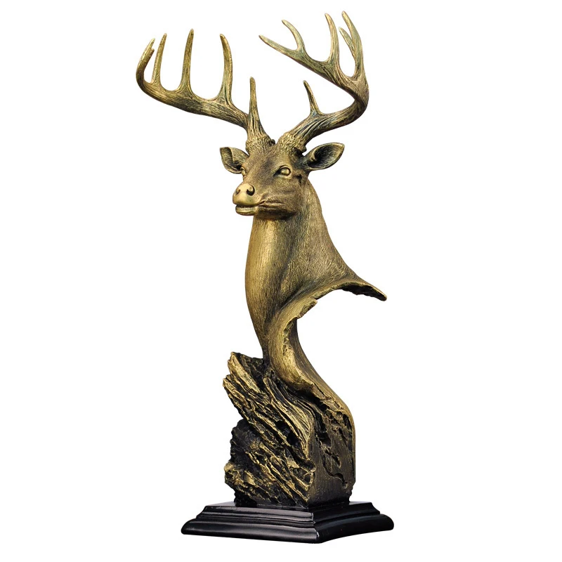 Nordic Golden Deer Head Retro Ornaments Resin Animal Study Desk Decor Statuette Crafts Furnishings Antique Home Decoration
Nordic Golden Deer Head Retro Ornaments Resin Animal Study Desk Decor Statuette Crafts Furnishings Antique Home Decoration