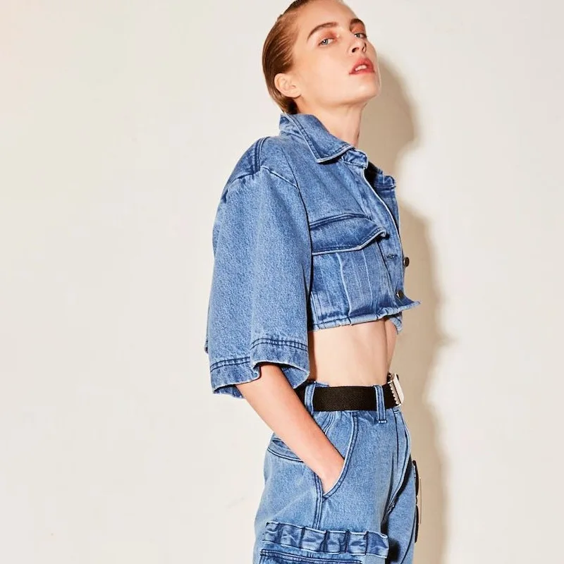 Dabourfeel Fashion Pockets Turn-down Collar Coats And Jackets Women Short Denim Jacket Female Loose Overcoat 2020 Autumn New
Dabourfeel Fashion Pockets Turn-down Collar Coats And Jackets Women Short Denim Jacket Female Loose Overcoat 2020 Autumn New