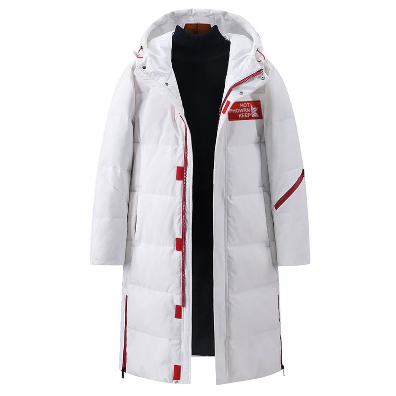 90% White Duck Down Coat Couple Winter Jacket Men's Loose Long Down Jacket Thickening Fashion Trendy Outwear Hooded Women
90% White Duck Down Coat Couple Winter Jacket Men's Loose Long Down Jacket Thickening Fashion Trendy Outwear Hooded Women