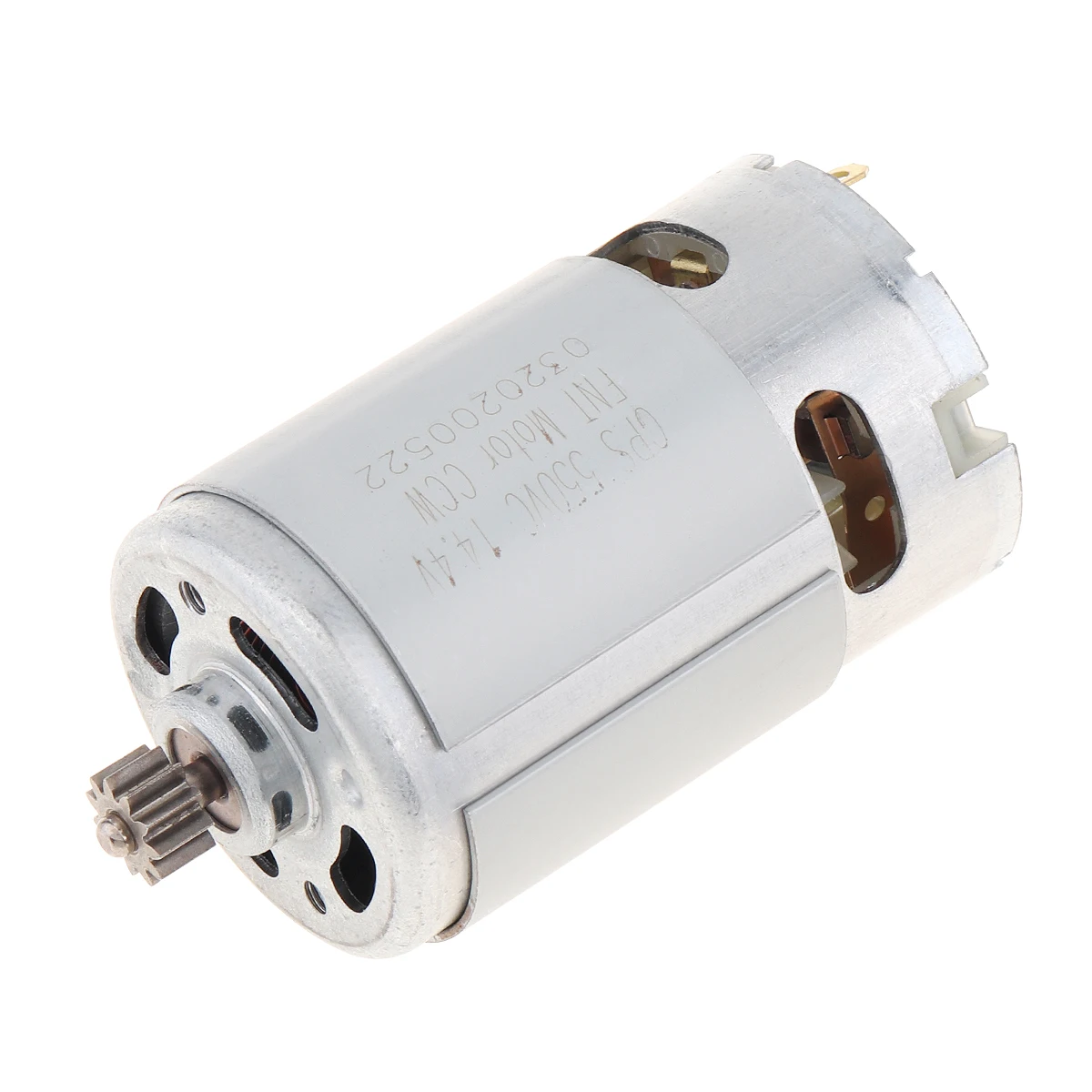 RS550 14.4V 24500 RPM DC Motor with Two-speed 11 Teeth and High Torque Gear Box for Cordless Charge Drill Screwdrivers
RS550 14.4V 24500 RPM DC Motor with Two-speed 11 Teeth and High Torque Gear Box for Cordless Charge Drill Screwdrivers