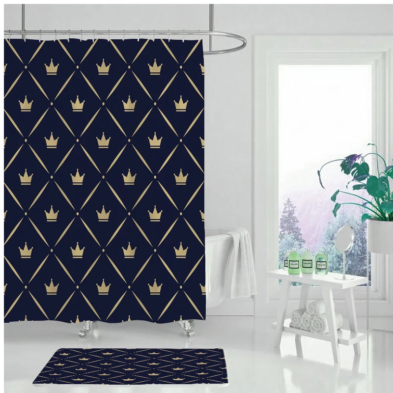 Plastic PEVA 3D Waterproof Shower Curtain Geometric Bathroom Curtain Luxury Shower Curtain
Plastic PEVA 3D Waterproof Shower Curtain Geometric Bathroom Curtain Luxury Shower Curtain