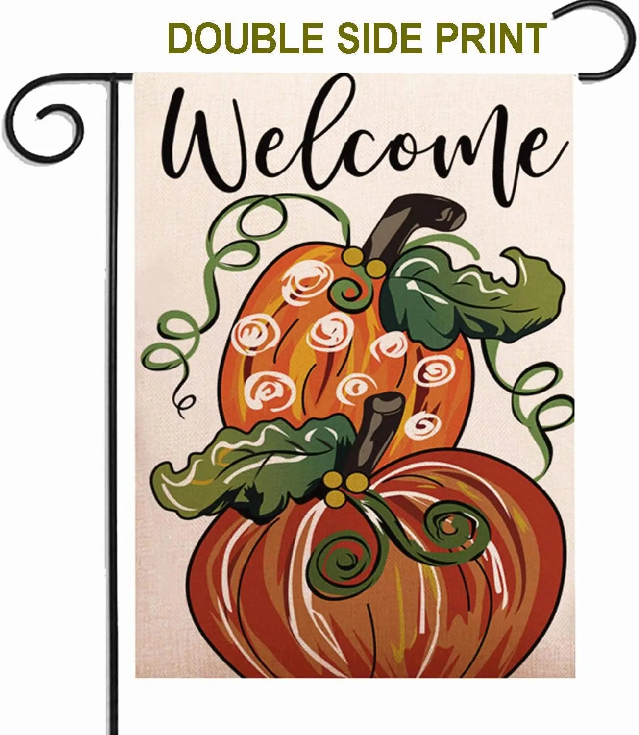 Welcome Autumn Pumpkin Garden Banner 12.5x18 Double-sided Printing Retro Autumn Thanksgiving Yard Outdoor Decoration
Welcome Autumn Pumpkin Garden Banner 12.5x18 Double-sided Printing Retro Autumn Thanksgiving Yard Outdoor Decoration