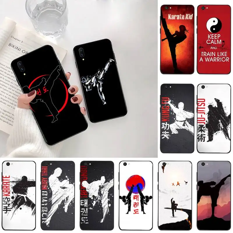 Кунг фу тхэквондо karate чехол для телефона Vivo Y91c Y17 Y51 Y67 Y55 Y93 Y81S Y19 V17 vivo s5|Бамперы| |