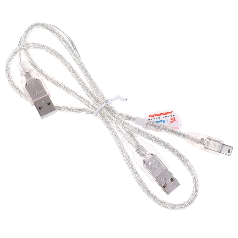 1 шт. двойной USB 2 0 A штекер к Мини B 5-контактный Штекерный Дата-кабель для жесткого