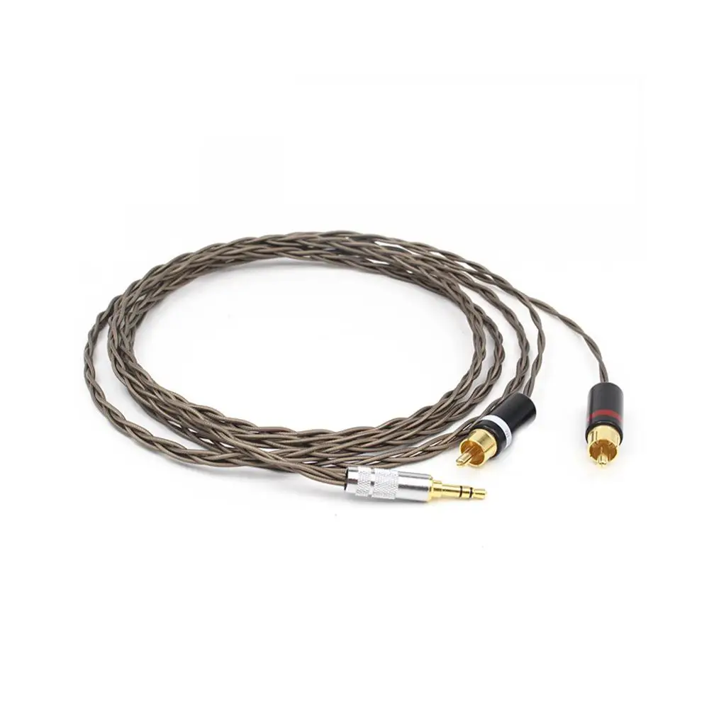 

Hifi 3.5mm to 2 RCA Cable Nordost Odin Siver-plated 3.5mm jack to 2rca Male Audio Aux Cable