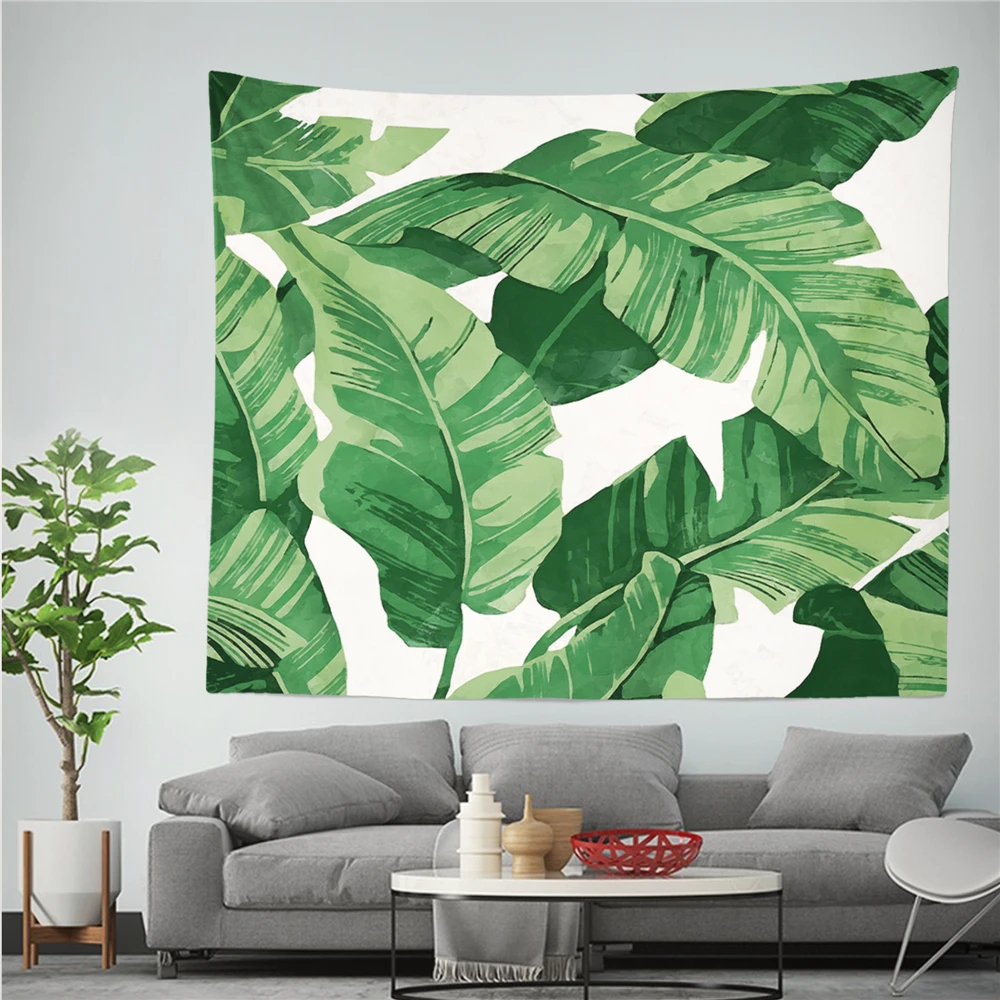 Modern Fresh Style Tapestry Tropical Green Leaves Pattern Printed Wall Cloth Tapestry Beach Towel Cushion Home Art Decoration
Modern Fresh Style Tapestry Tropical Green Leaves Pattern Printed Wall Cloth Tapestry Beach Towel Cushion Home Art Decoration