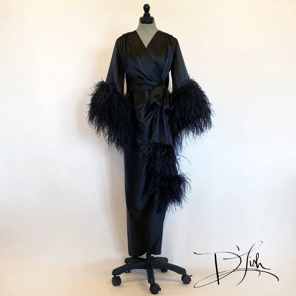 Банные пижамы Ostrich Feather, свадебная одежда для сна, сделанная на заказ ночная рубашка, халат для невесты, будуарное платье
Банные пижамы Ostrich Feather, свадебная одежда для сна, сделанная на заказ ночная рубашка, халат для невесты, будуарное платье