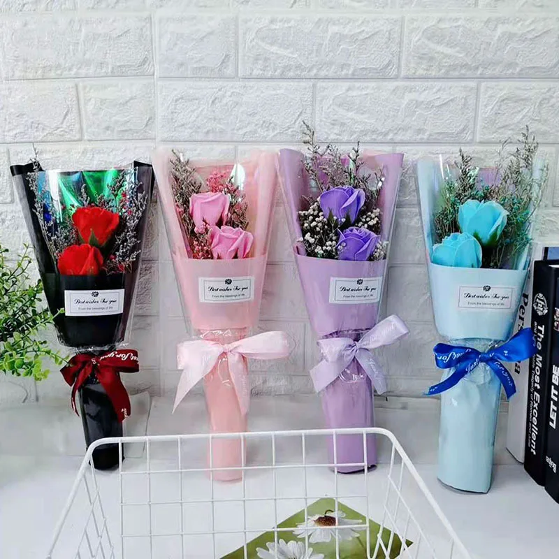 Valentine's Day Creative Gift Soap Flower Rose Bouquet Fake Flower Wedding Birthday Christmas Party Gift Surprise Romantic Decor
Valentine's Day Creative Gift Soap Flower Rose Bouquet Fake Flower Wedding Birthday Christmas Party Gift Surprise Romantic Decor