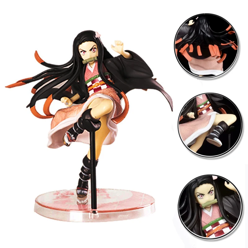 New 16cm Kimetsu no Yaiba Nezuko Tanjirou Figure Zenitsu PVC Action Flying Kick Figure Anime Demon Slayer Figurine Toys
New 16cm Kimetsu no Yaiba Nezuko Tanjirou Figure Zenitsu PVC Action Flying Kick Figure Anime Demon Slayer Figurine Toys
