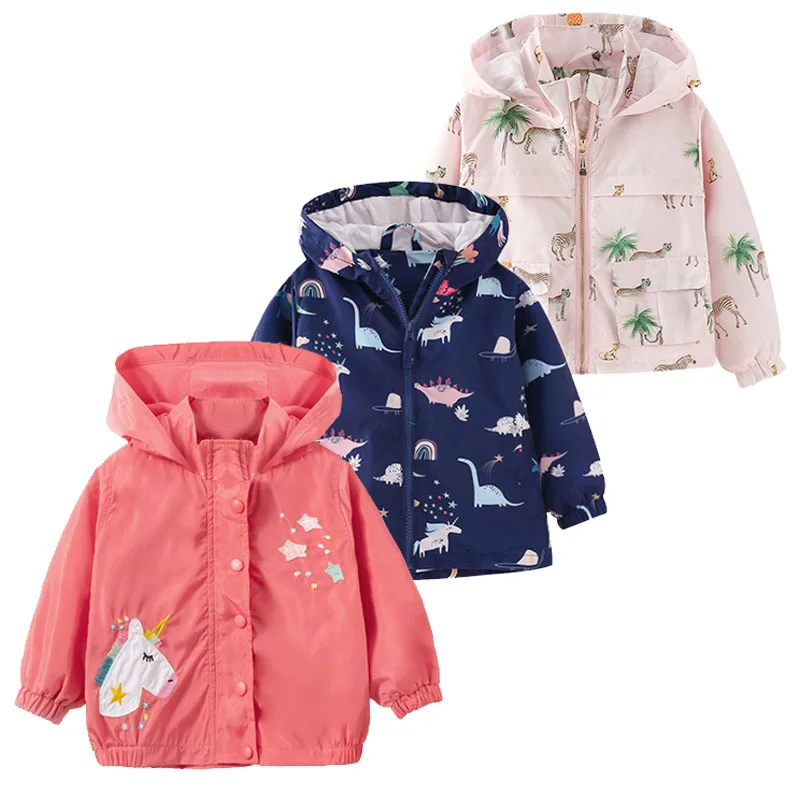 Children Jacket 2021 New Girls Cartoon Unicorn Windbreaker Kids Spring Autumn Dinosaur Hooded Coat Baby Girl Fashion Outerwear
Children Jacket 2021 New Girls Cartoon Unicorn Windbreaker Kids Spring Autumn Dinosaur Hooded Coat Baby Girl Fashion Outerwear
