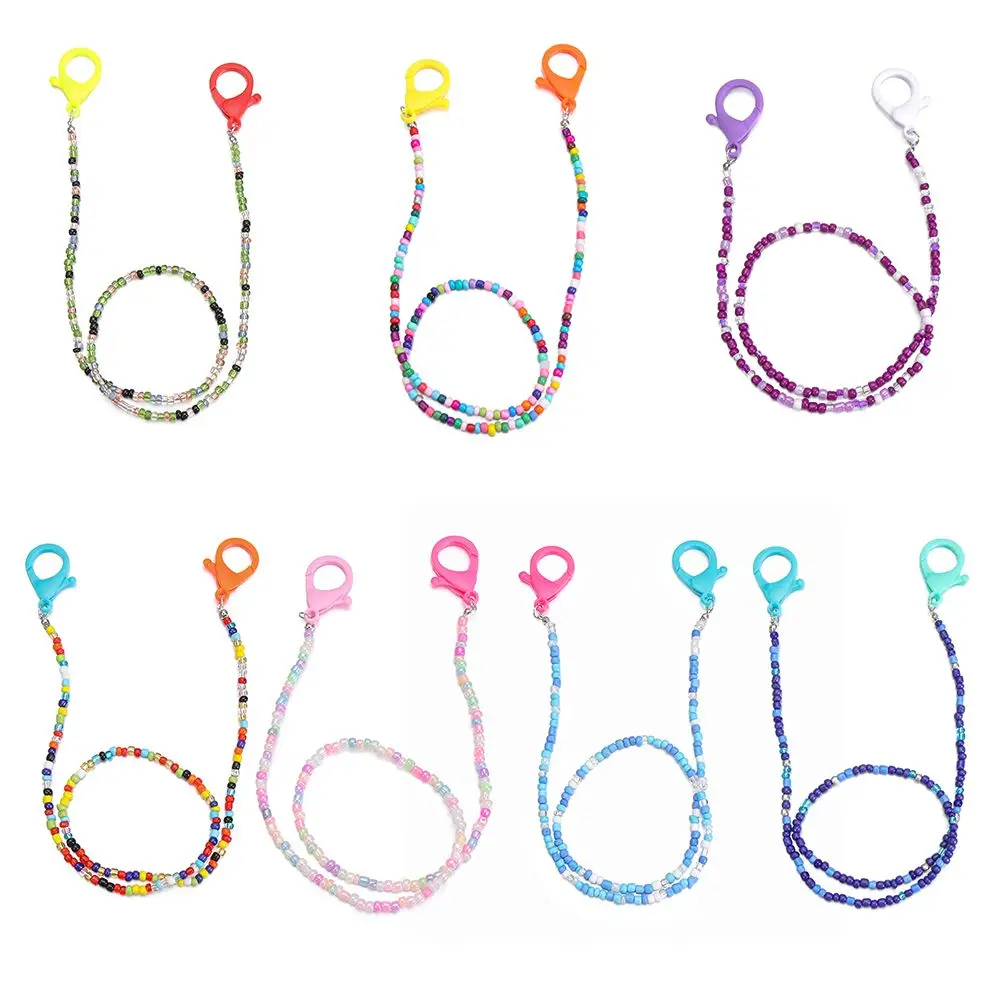 Colourful Neck Straps Children Extender Mask Cord Holder Acrylic Beaded Chain Lanyards Anti-lost Mask
Colourful Neck Straps Children Extender Mask Cord Holder Acrylic Beaded Chain Lanyards Anti-lost Mask