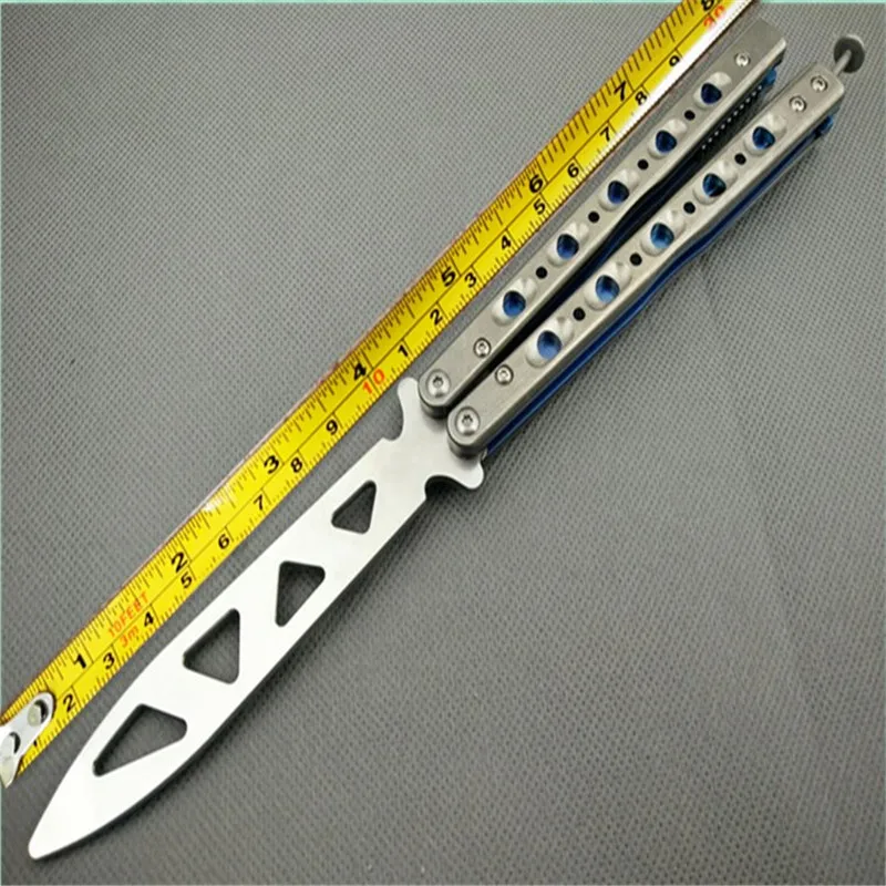 The One Titanium Handle BM51 (V3) Butterfly Practice Swing Knife Not Sharp Blade Tactical Outdoor Camp Hunt EDC Tool Gift
The One Titanium Handle BM51 (V3) Butterfly Practice Swing Knife Not Sharp Blade Tactical Outdoor Camp Hunt EDC Tool Gift