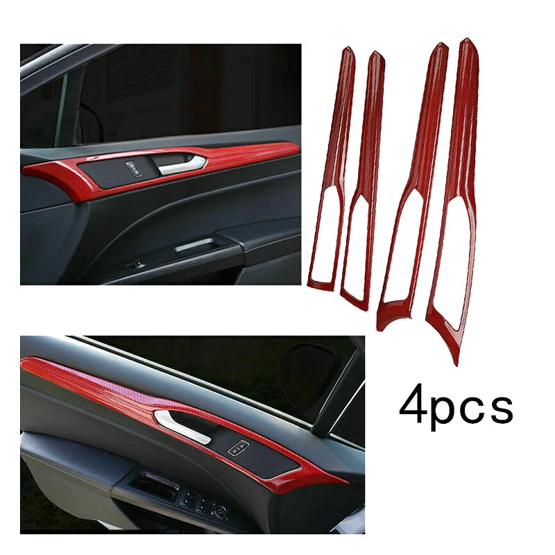 Red Carbon Fiber Interior Door Handle Panel Strip Frame Cover Trim for Ford Fusion Mondeo 2013-2020 Decor Accessories
Red Carbon Fiber Interior Door Handle Panel Strip Frame Cover Trim for Ford Fusion Mondeo 2013-2020 Decor Accessories