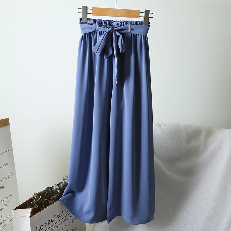 Pants Women Bow High Waist Loose Elegant Ladies All-match Chic Womens Wide Leg Pant Korean Elastic Trendy Summer Capris Clothing
Pants Women Bow High Waist Loose Elegant Ladies All-match Chic Womens Wide Leg Pant Korean Elastic Trendy Summer Capris Clothing