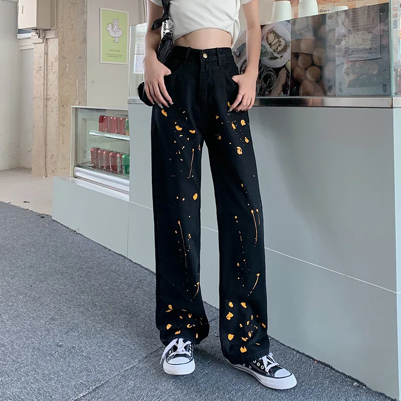 Retro fashion brand INS pants women's autumn new high waist slimming loose straight ink high street jeans baggy jeans
Retro fashion brand INS pants women's autumn new high waist slimming loose straight ink high street jeans baggy jeans