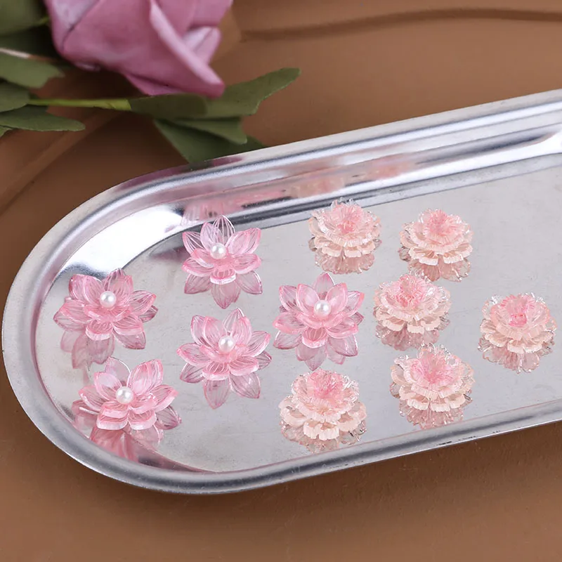 Pink girl heart Pearl lotus five petal flower resin patch DIY handmade jewelry earrings nail hair accessories materials 6pcs
Pink girl heart Pearl lotus five petal flower resin patch DIY handmade jewelry earrings nail hair accessories materials 6pcs
