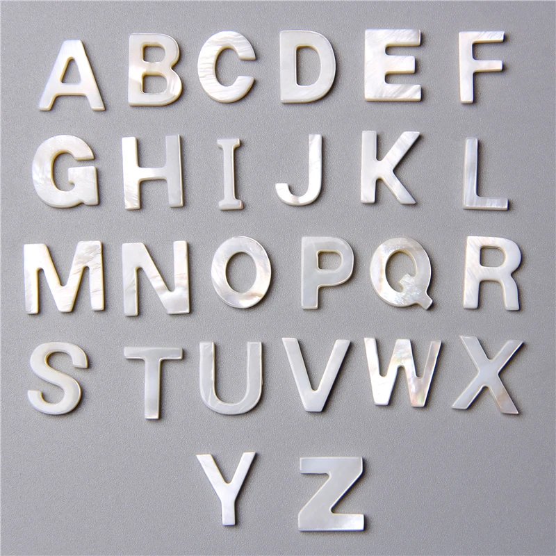 26Pcs A-Z Natural White Mother Of Pearl Letter Shell Necklace Charm Pendant Accessories DIY ID Name Handmade Jewelry Making Gift
26Pcs A-Z Natural White Mother Of Pearl Letter Shell Necklace Charm Pendant Accessories DIY ID Name Handmade Jewelry Making Gift