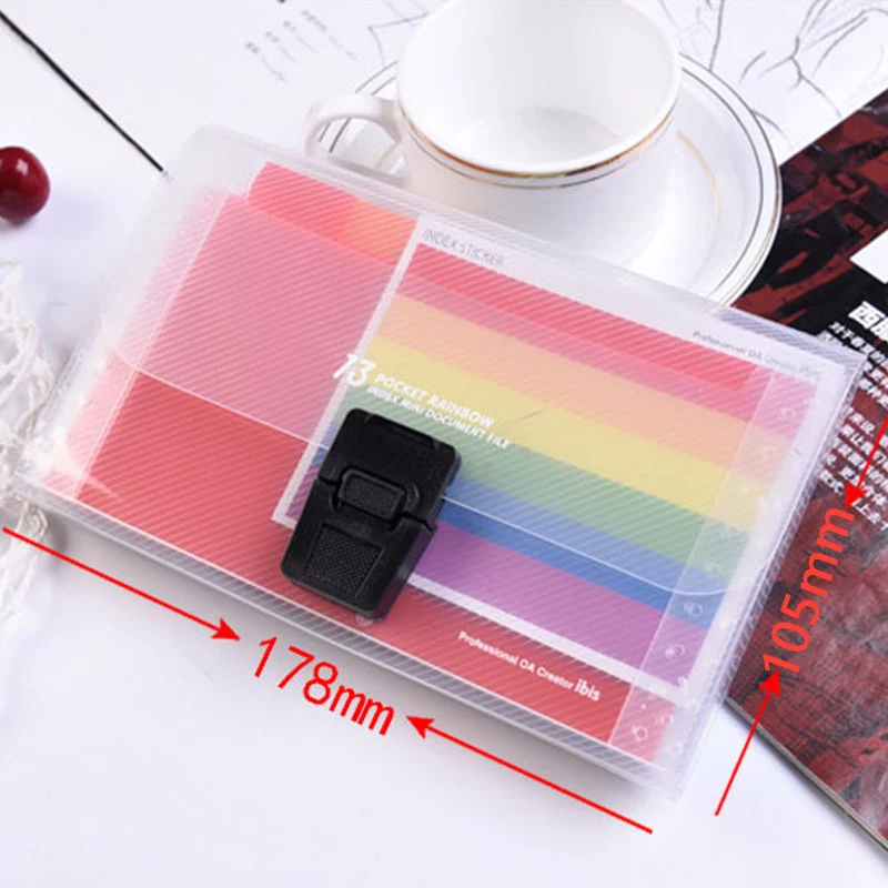 13 Grids A6 Document File Bag Rainbow Color Mini Bill Receipt File Bag Pouch Folder Organizer File Holder Office Supply
13 Grids A6 Document File Bag Rainbow Color Mini Bill Receipt File Bag Pouch Folder Organizer File Holder Office Supply
