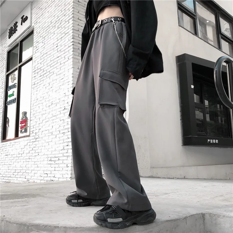 2020 ulzzang Overalls wide leg pants women's new spring and autumn versatile straight tube high waist loose drape casual pants
2020 ulzzang Overalls wide leg pants women's new spring and autumn versatile straight tube high waist loose drape casual pants