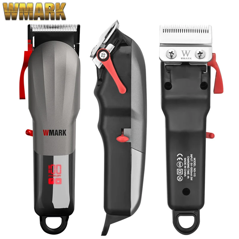 New WMARK NG-115 Hair Clipper Electric Hair Barber Beard Trimmer Rechargeable Cordless Hair Cutter With LED Display Man Shaver
New WMARK NG-115 Hair Clipper Electric Hair Barber Beard Trimmer Rechargeable Cordless Hair Cutter With LED Display Man Shaver