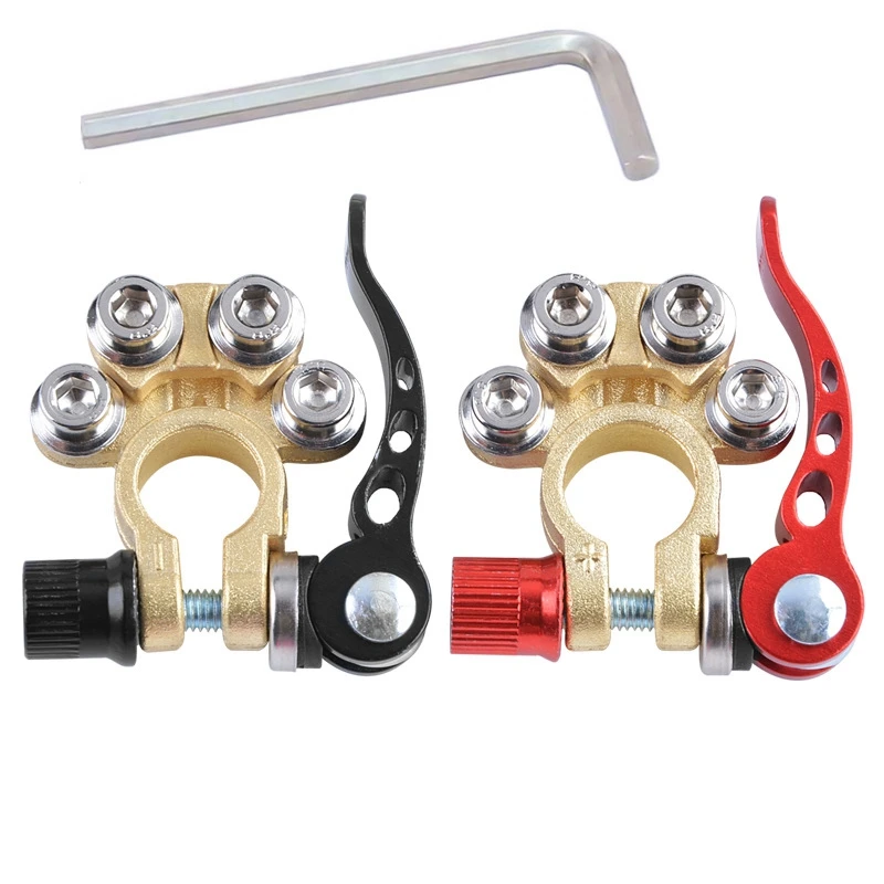 2PCS Quick Disconnect Car Battery Main Cable Post Terminal Shut-Off Connectors for 12V 6V 24V Boat Car Tractor Truck
2PCS Quick Disconnect Car Battery Main Cable Post Terminal Shut-Off Connectors for 12V 6V 24V Boat Car Tractor Truck