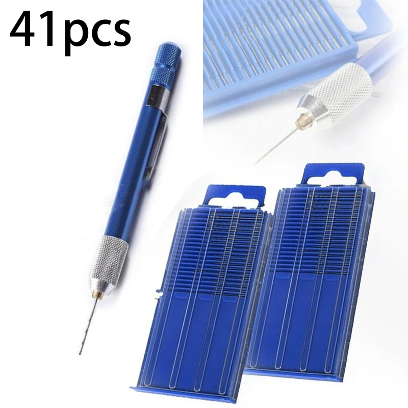 41pcs Micro Drill Bits Set Cutting Holes Woodworking Metals Ceramic Plastic Surfaces Power Drilling Tools
41pcs Micro Drill Bits Set Cutting Holes Woodworking Metals Ceramic Plastic Surfaces Power Drilling Tools