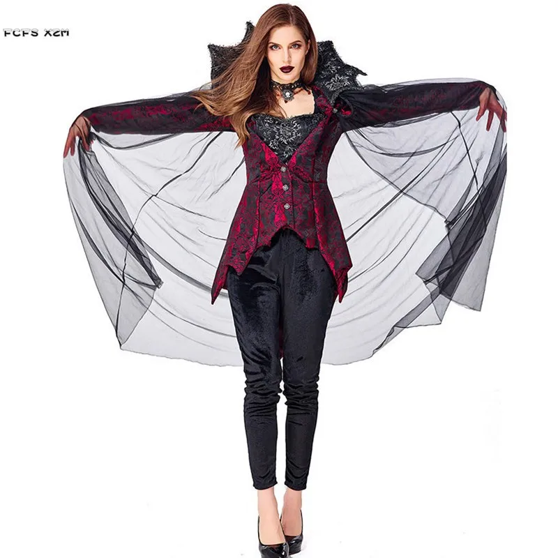 Женский костюм-вампир S-XL, для карнавала, маскарада, бала, ролевых игр 
Женский костюм-вампир S-XL, для карнавала, маскарада, бала, ролевых игр