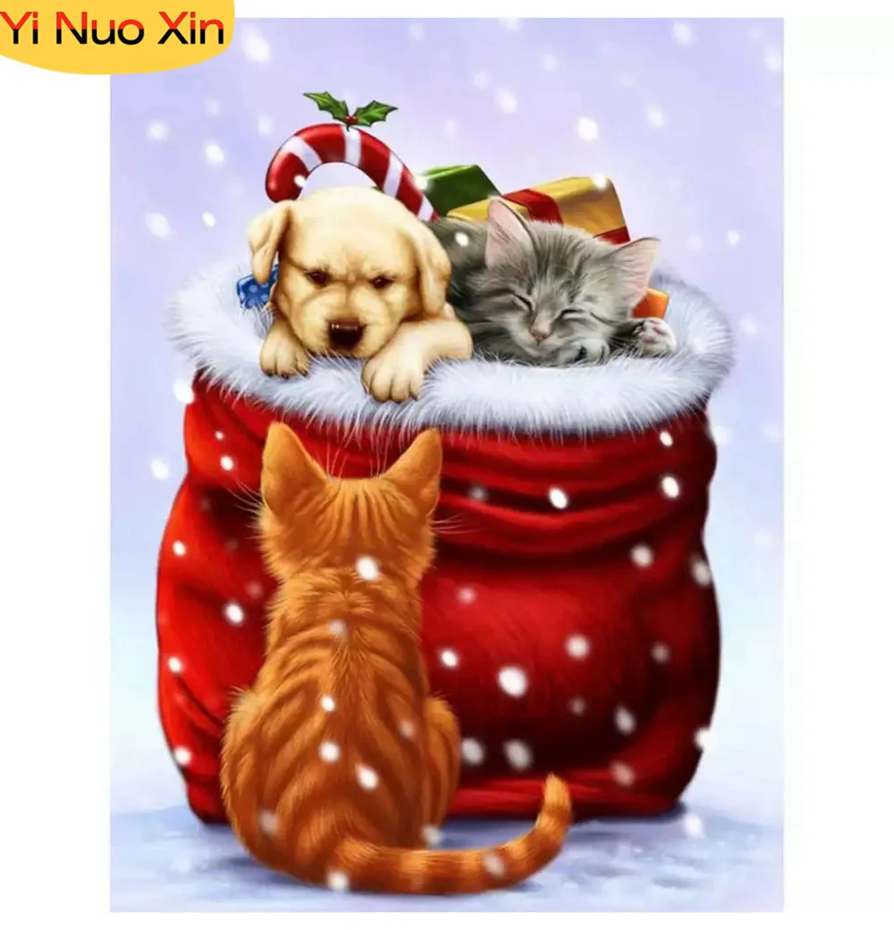 YNX Christmas Animal Puppy 5D DIY Full Square Set Home Decor Gift Diamond Embroidered Wall Sticker Diamond Art Painting Mosaic
YNX Christmas Animal Puppy 5D DIY Full Square Set Home Decor Gift Diamond Embroidered Wall Sticker Diamond Art Painting Mosaic