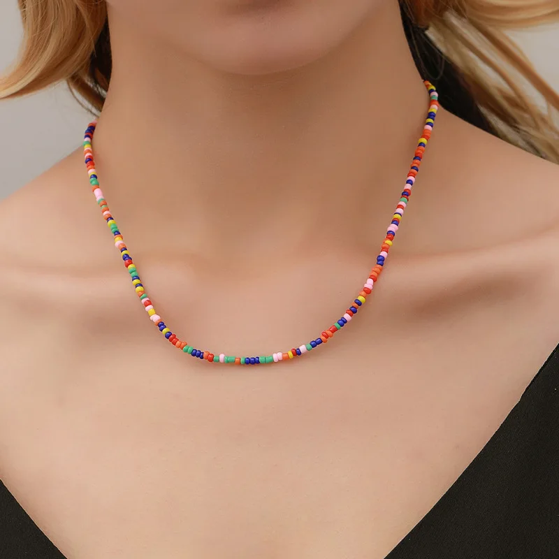 2021 Trendy Bohemia Colorful Pearl Necklaces For Women Cute Fashion Beaded Clavicle Chain Necklace Short Choker Jewelry Set Gift
2021 Trendy Bohemia Colorful Pearl Necklaces For Women Cute Fashion Beaded Clavicle Chain Necklace Short Choker Jewelry Set Gift