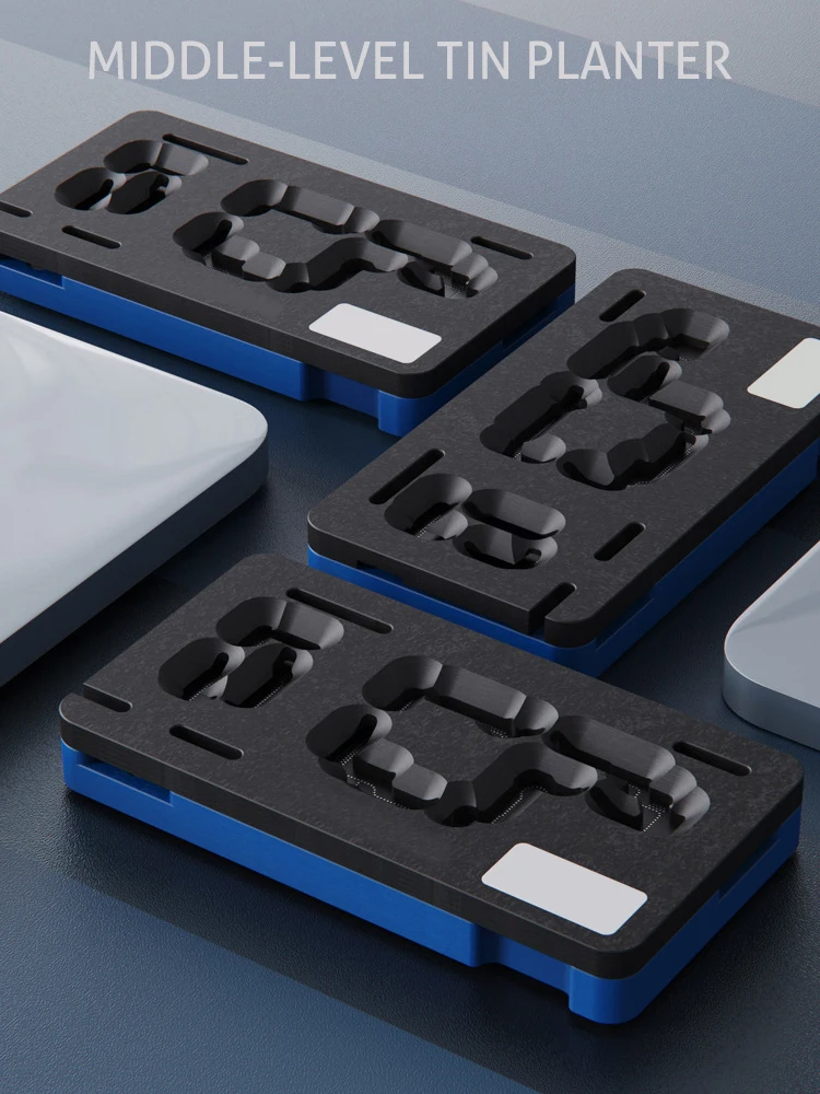 Middle-level Tin Planting Platform Reballing Stencil Layer Template Plate Network for IPhone Motherboard X/XS/XS/MAX Positioning
Middle-level Tin Planting Platform Reballing Stencil Layer Template Plate Network for IPhone Motherboard X/XS/XS/MAX Positioning
