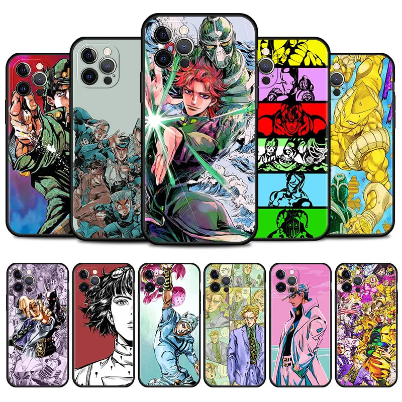 JoJo Bizarre Adventure Anime Phone Case for iPhone 11 Pro 12 13 Mini XR X 7 8 6 6S Plus XS Max 5 5S SE 2020 Mobile Phones Cover
JoJo Bizarre Adventure Anime Phone Case for iPhone 11 Pro 12 13 Mini XR X 7 8 6 6S Plus XS Max 5 5S SE 2020 Mobile Phones Cover