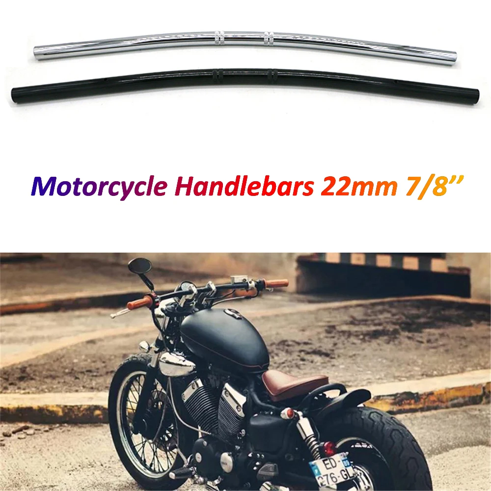 Motorcycle 22mm Handlebar 7/8 ''Flat Handle Bars Retro Bike Moto Steering Wheel for Cafe Racer Bobber Chopper Tracker Scrambler
Motorcycle 22mm Handlebar 7/8 ''Flat Handle Bars Retro Bike Moto Steering Wheel for Cafe Racer Bobber Chopper Tracker Scrambler