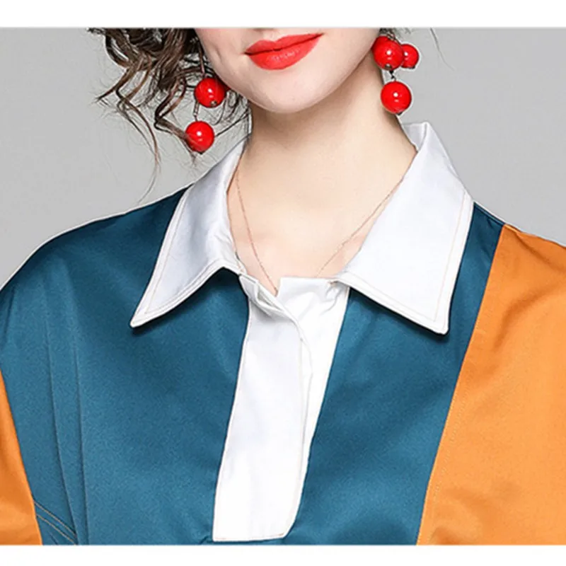 New 2021 Elegant Vintage Women Dresses Patchwork Turn-down Collar A-line Holiday Sweet Long Dress Vestidos
New 2021 Elegant Vintage Women Dresses Patchwork Turn-down Collar A-line Holiday Sweet Long Dress Vestidos