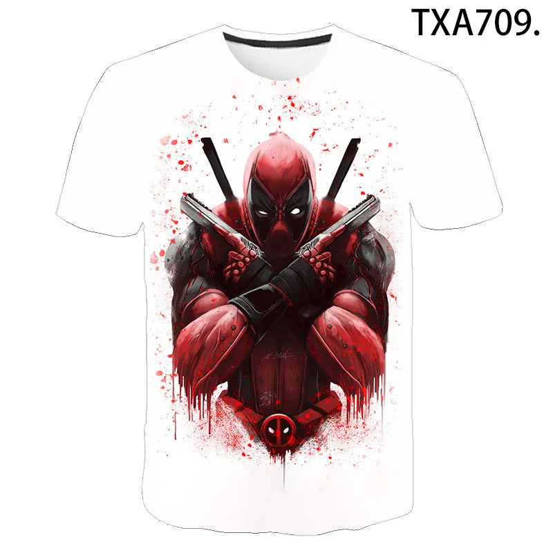 Boy Girl Kids 2021 New Deadpool Fashion Streetwear Men Women Children 3D Printed T Shirt Short Sleeve Casual Cool Tops Tee
Boy Girl Kids 2021 New Deadpool Fashion Streetwear Men Women Children 3D Printed T Shirt Short Sleeve Casual Cool Tops Tee