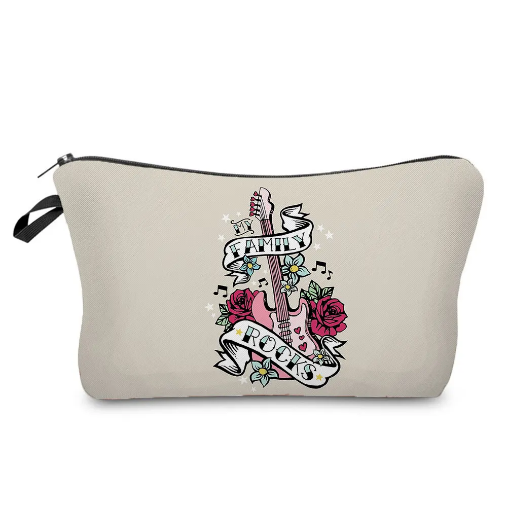 Fashion Printed Guitar Cosmetics Organizer Bag Hot Sale Women's Makeup Bag Custom Made Storage Bags for Women Small Gift Bag
Fashion Printed Guitar Cosmetics Organizer Bag Hot Sale Women's Makeup Bag Custom Made Storage Bags for Women Small Gift Bag