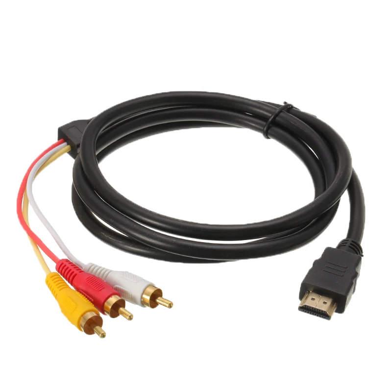 1 5 м медный кабель HD к RCA штекер 3RCA AV композитный М/М переходник Кабель-адаптер
