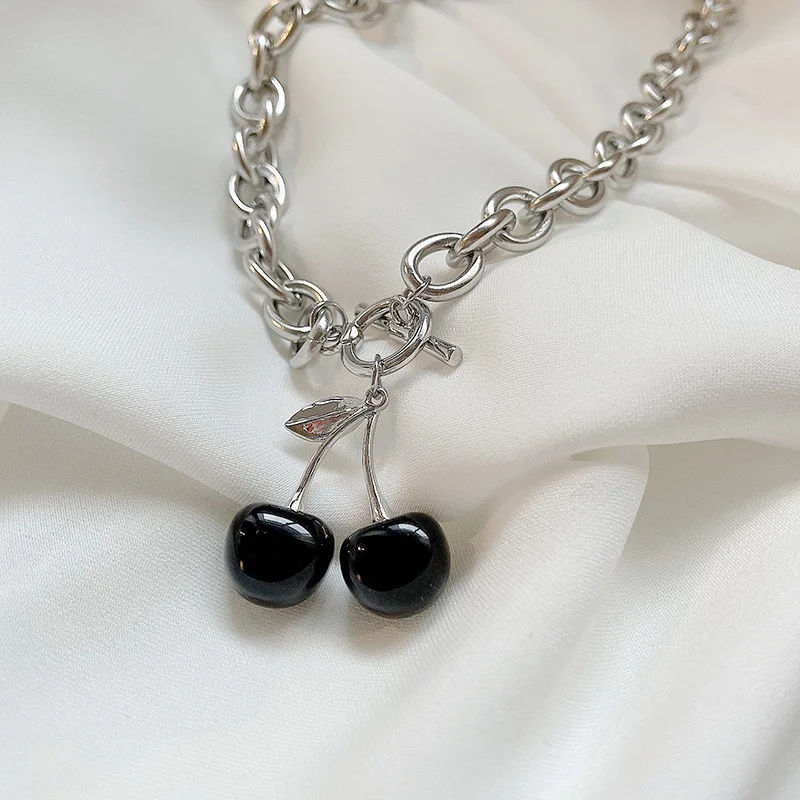 Black Cherry Necklace Simplicity Personality Punk Style Necklace For Women Temperament Charm Choker Jewelry
Black Cherry Necklace Simplicity Personality Punk Style Necklace For Women Temperament Charm Choker Jewelry