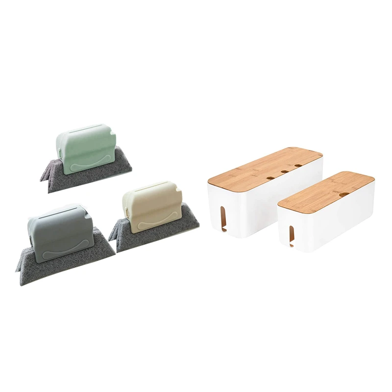 2Pcs Cable Management Box Organizer for Cords with 3Pcs Groove Space Cleaning Tools
2Pcs Cable Management Box Organizer for Cords with 3Pcs Groove Space Cleaning Tools