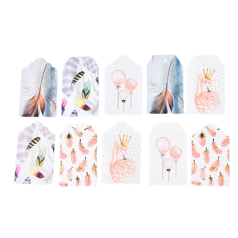 100Pcs 5x3CM White Color Packing Tag Wedding Candy Gift Tags Feathers Flamingo Pattern Decoration Hang Tag Party Suppile
100Pcs 5x3CM White Color Packing Tag Wedding Candy Gift Tags Feathers Flamingo Pattern Decoration Hang Tag Party Suppile