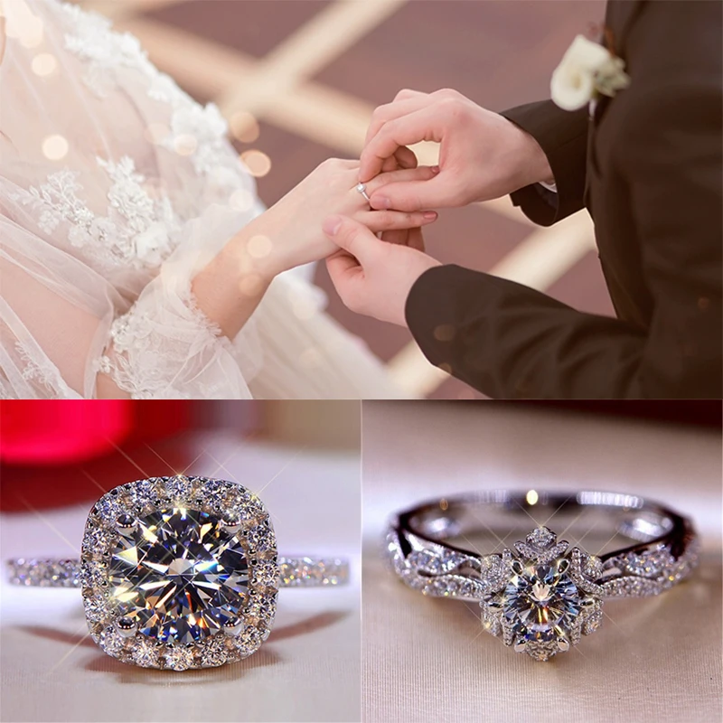 Engagement Wedding Silver Rings for Women Luxury 6 Size Aesthetic AAA Moissanite High End Crystal Women Rings Jewelry 2021 New
Engagement Wedding Silver Rings for Women Luxury 6 Size Aesthetic AAA Moissanite High End Crystal Women Rings Jewelry 2021 New
