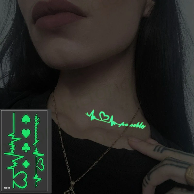 Glow In The Dark Luminous Tattoo Sticker Lips Animal Moon Waterproof Temporary Body Art Party Tattoo Stickers
Glow In The Dark Luminous Tattoo Sticker Lips Animal Moon Waterproof Temporary Body Art Party Tattoo Stickers