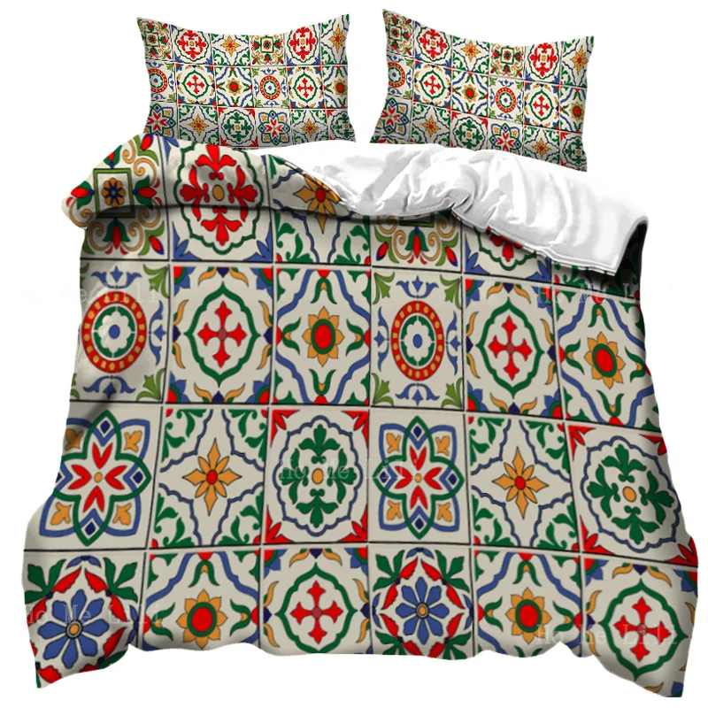 Spanish Style Duvet Cover Color Of Ceramic Tile Traditional Romance Moroccan Flower Design Ornamental With Pillowcase
Spanish Style Duvet Cover Color Of Ceramic Tile Traditional Romance Moroccan Flower Design Ornamental With Pillowcase