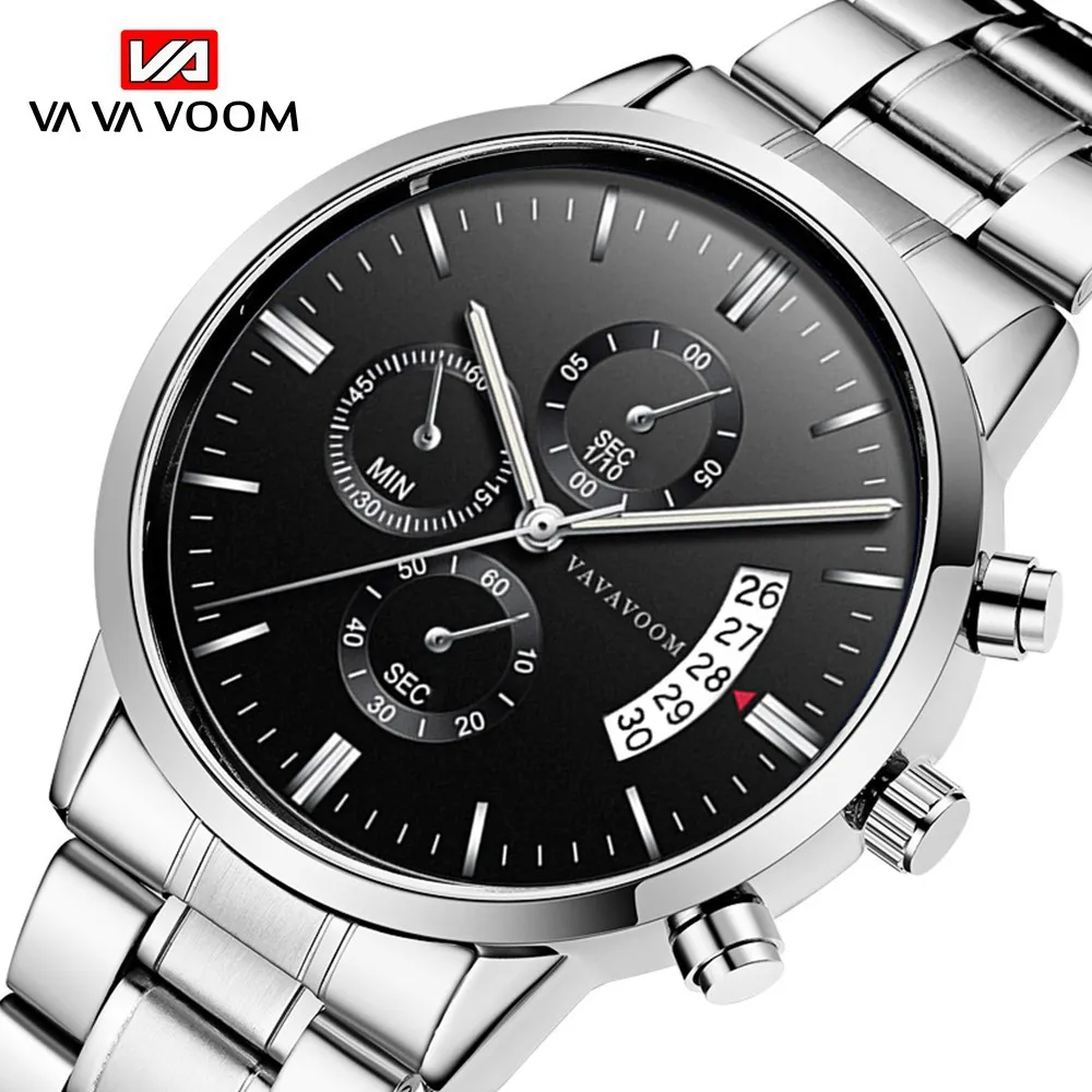 New Top Luxury Mens Watches Fashion Men's Watch Quartz Clock Stainless Steel Band Wristwatch 30M Waterproof Gifts for Men reloj
New Top Luxury Mens Watches Fashion Men's Watch Quartz Clock Stainless Steel Band Wristwatch 30M Waterproof Gifts for Men reloj