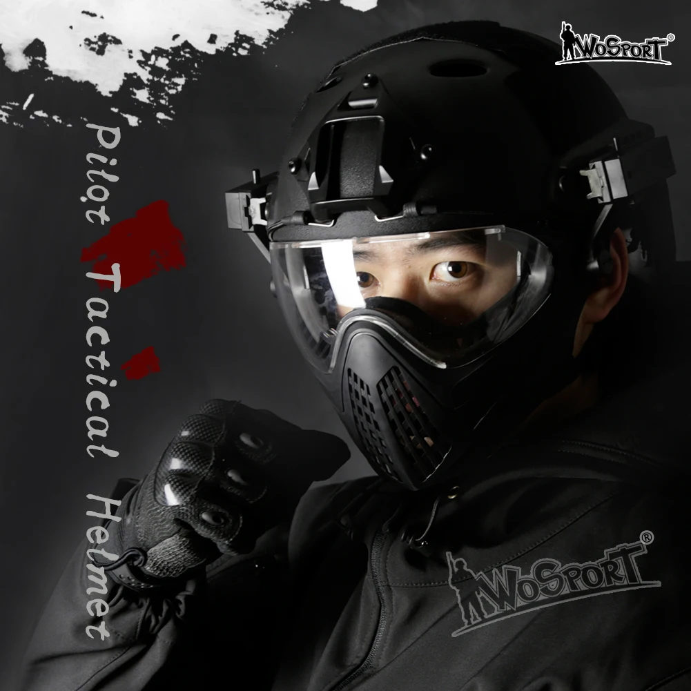 High Quality Full-covered Military Helmet Protective Army Combat Airsoft Paintball Helmet Mask Goggle Safety Tactical Helmet
High Quality Full-covered Military Helmet Protective Army Combat Airsoft Paintball Helmet Mask Goggle Safety Tactical Helmet