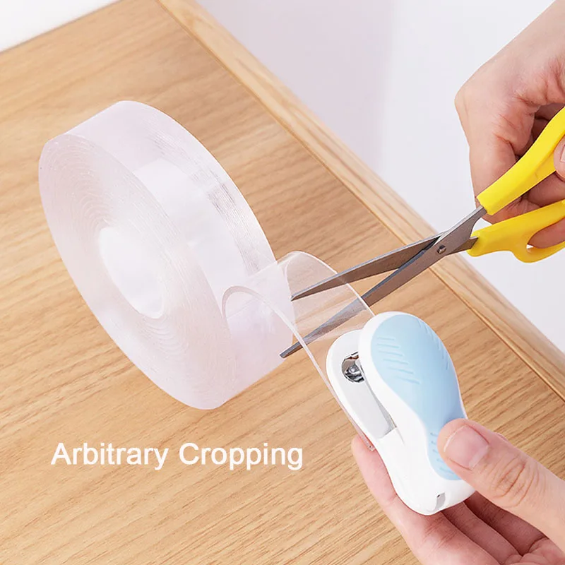 1m/3m/5m Nano Tape Transparent Double Sided Tape Reusable Waterproof Adhesive Tape Traceless Sticker Removable Washable Tape
1m/3m/5m Nano Tape Transparent Double Sided Tape Reusable Waterproof Adhesive Tape Traceless Sticker Removable Washable Tape
